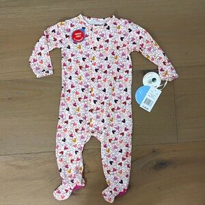 Magnetic Me Pink and Purple Patterned Footie